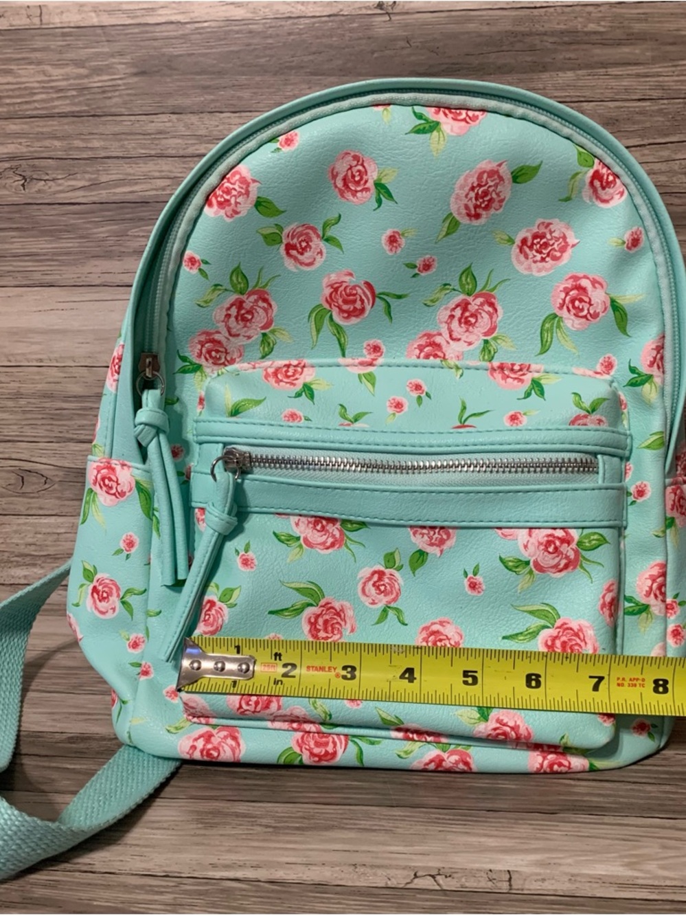 Floral Mint Mini Backpack - Picture 4 of 6